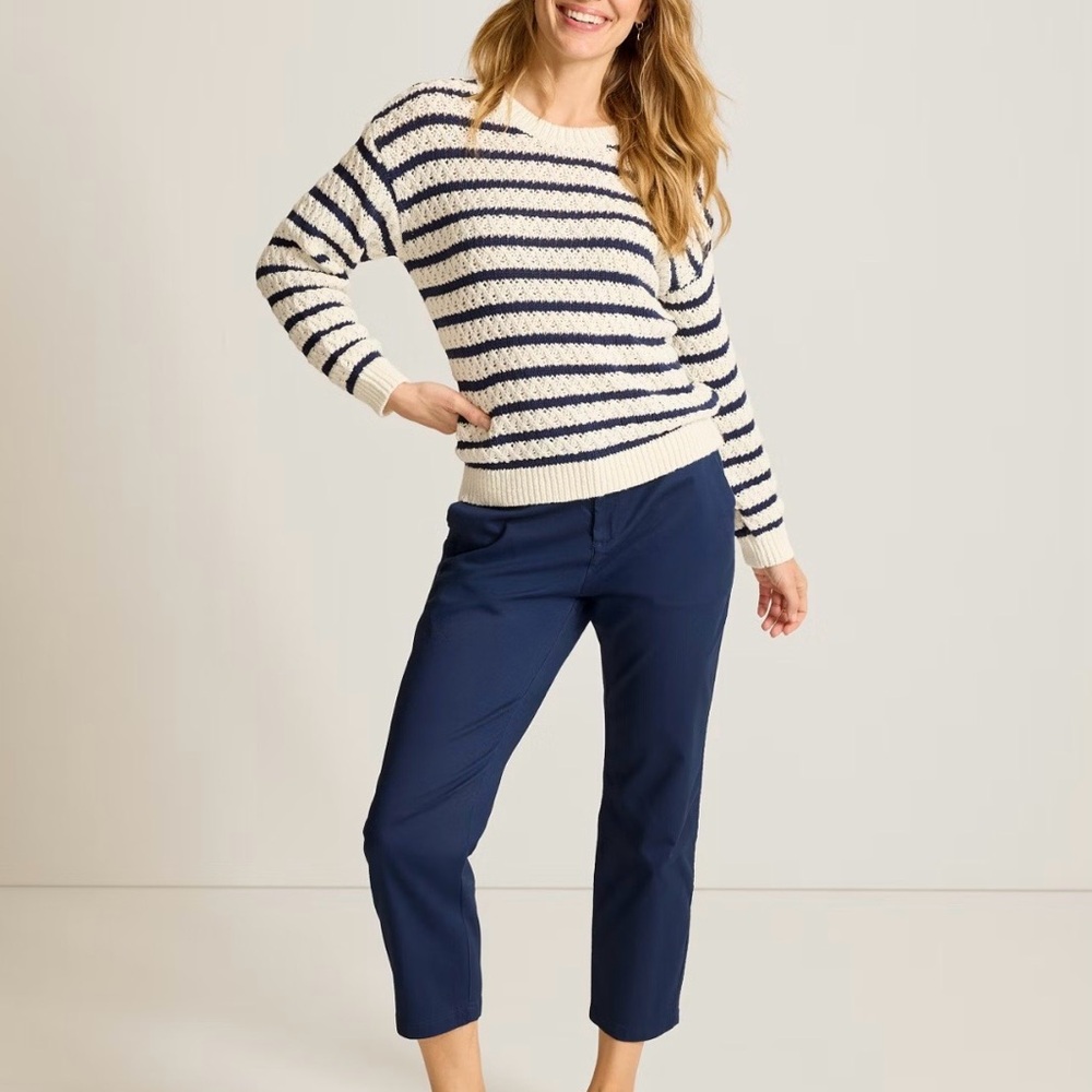 Tommy Bahama Navy Cropped Chino Pants